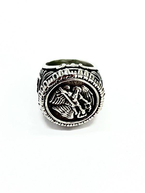 Anillo Ángel En Acero Inoxidable Diseño Michael Protect - Imagen 4