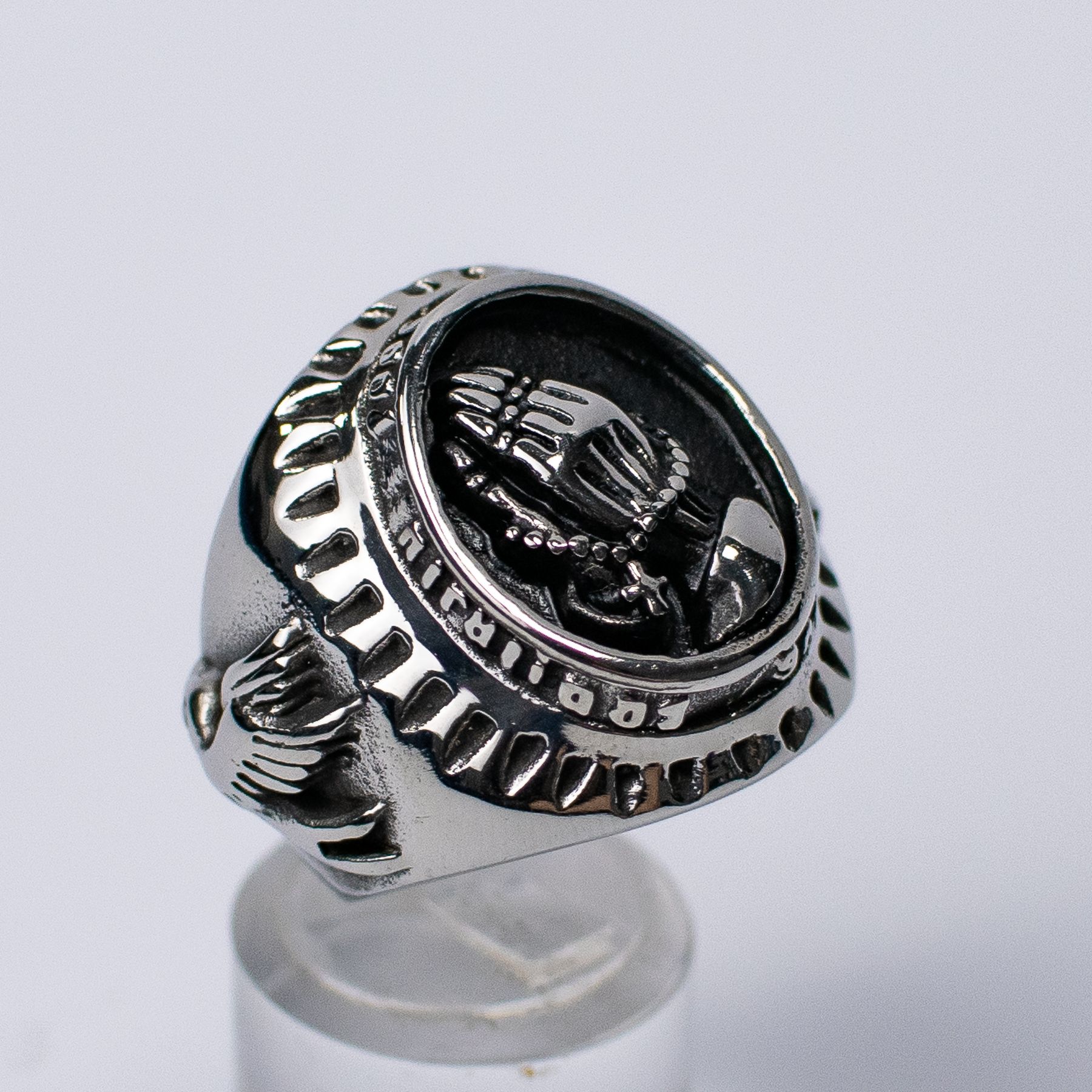 Anillo en Acero Rezo - Imagen 5
