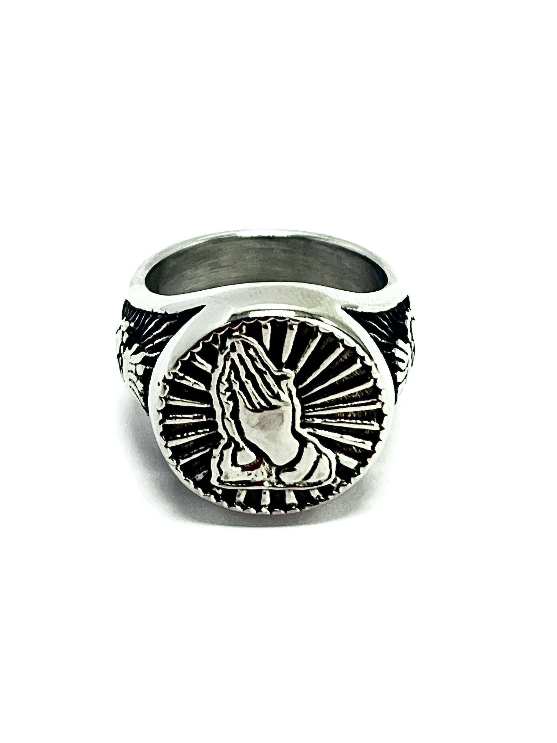 Anillo Modelo Manos Rezando Colección Religioso - Imagen 3