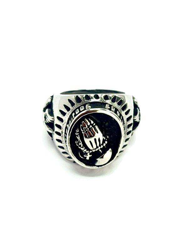 Anillo en Acero Rezo - Imagen 3
