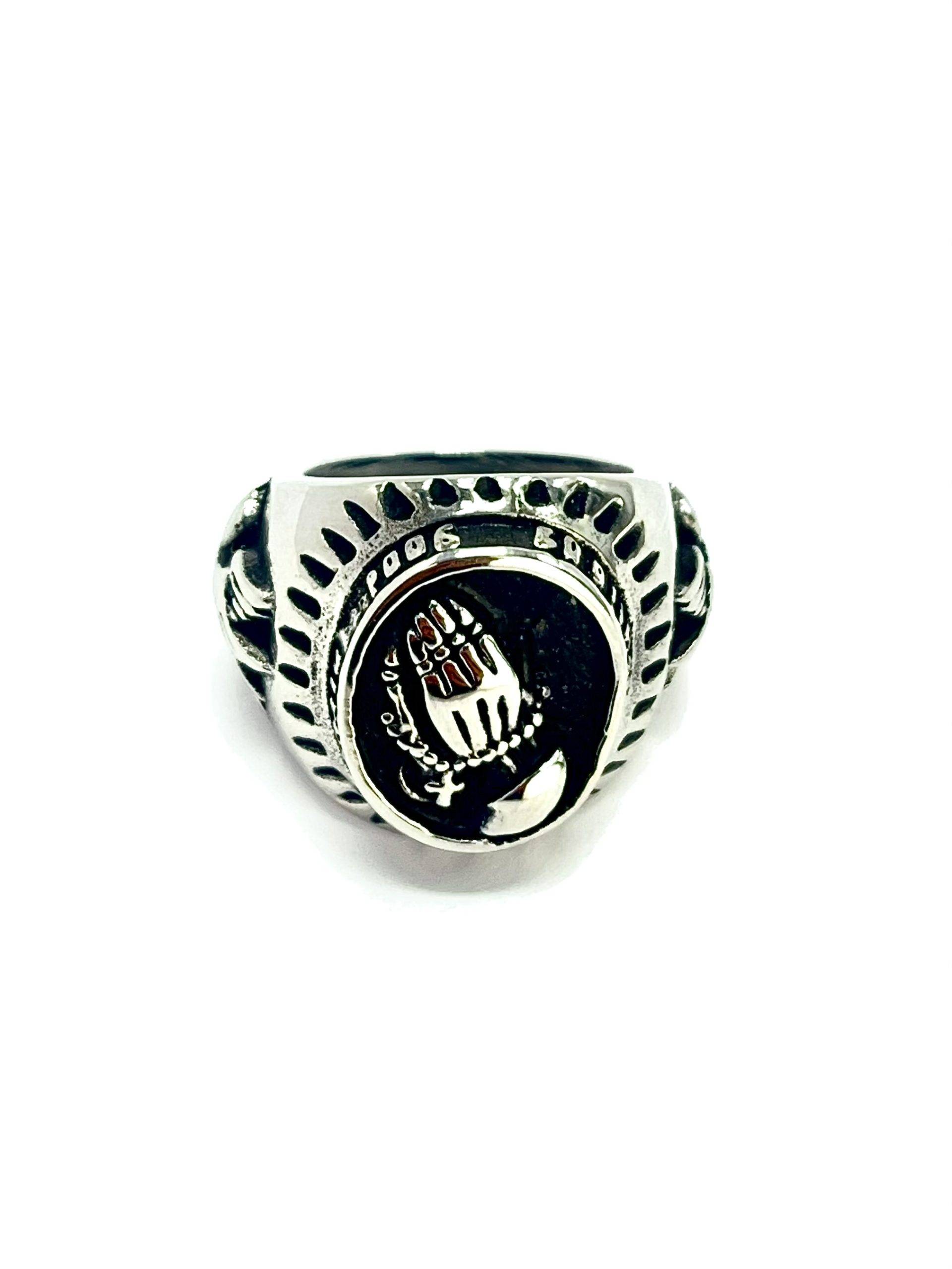 Anillo en Acero Rezo - Imagen 3