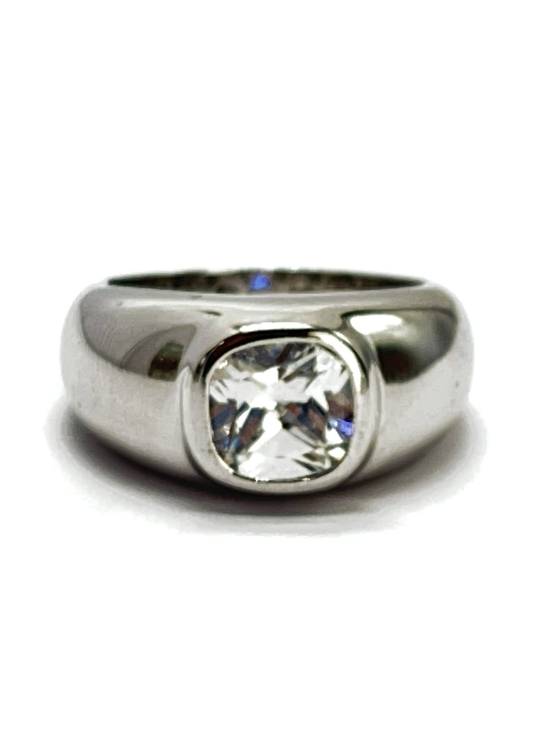 Anillo Solitario Ice Enchapado Con Zirconias - Imagen 3