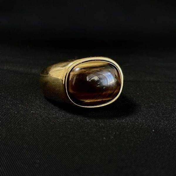 Anillo Modelo Clasic Piedra Ámbar