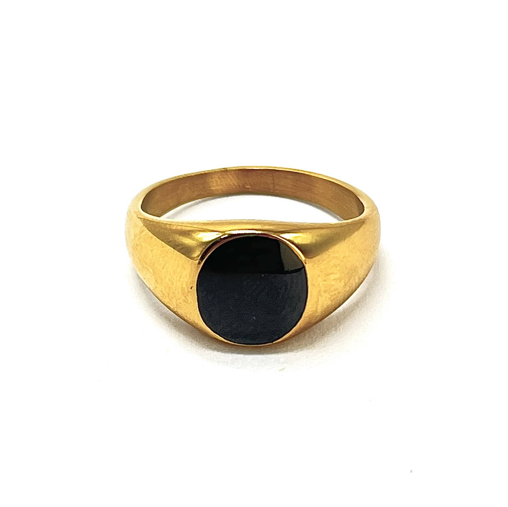 Anillo Modelo Chico Piedra Onix Gold - Imagen 2