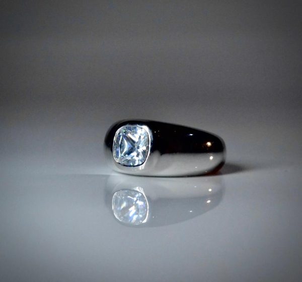 Anillo Solitario Ice Enchapado Con Zirconias - Imagen 2