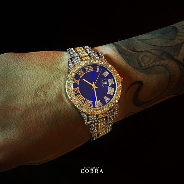 Reloj London Silver&Gold Color Blue - Imagen 3