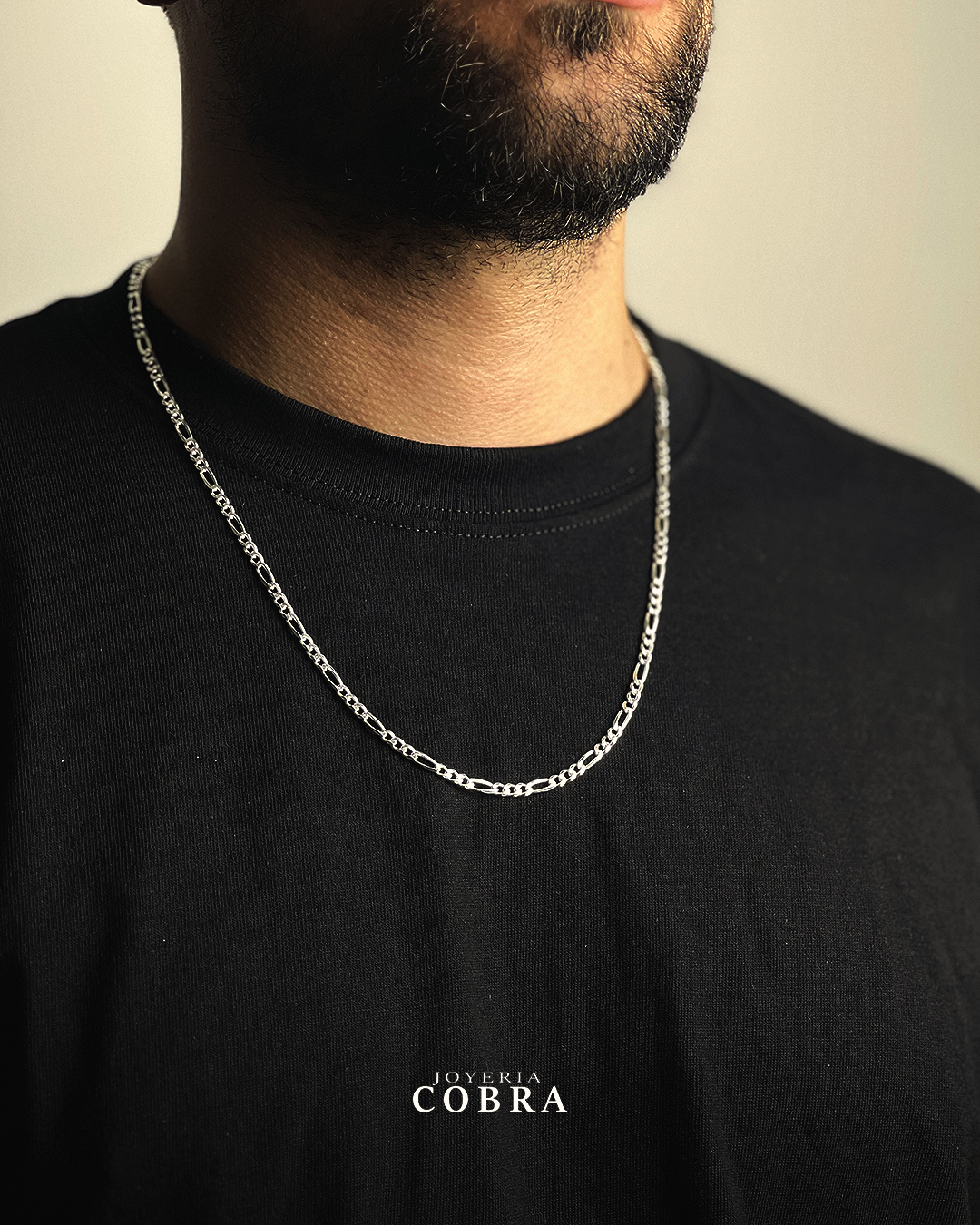 Cadena Plata 925 Modelo Figaro 60cm 13gr - Imagen 2