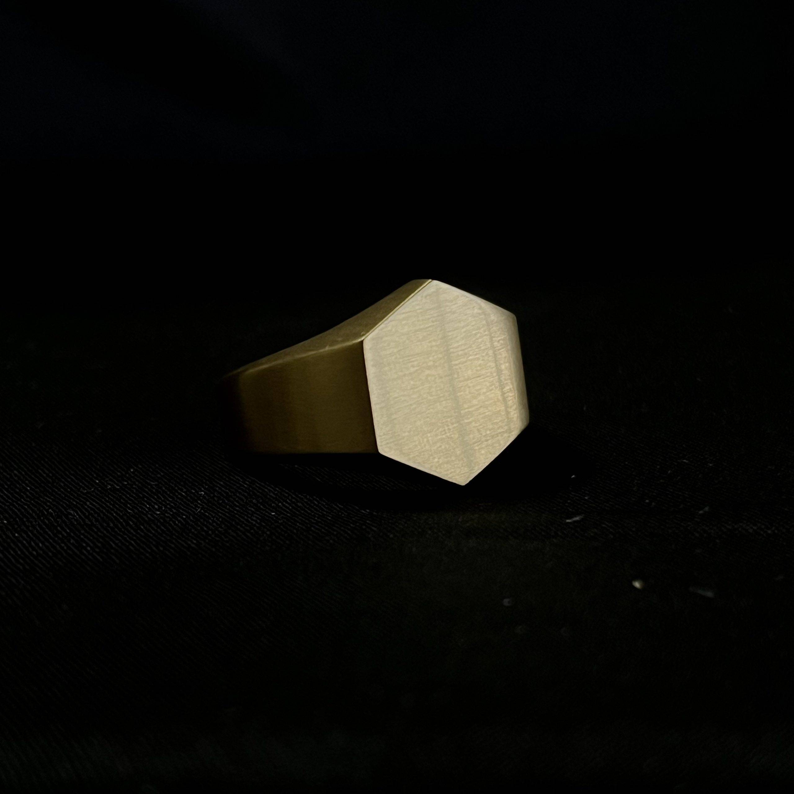 Anillo Hexagonal Gold