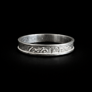 Anillo Alianza Personalizada Con Frase A Eleccion En Plata 925